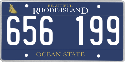 RI license plate 656199