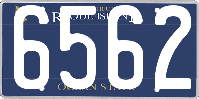 RI license plate 6562