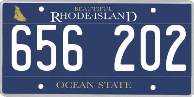 RI license plate 656202