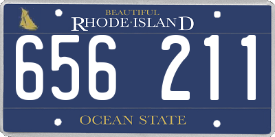 RI license plate 656211