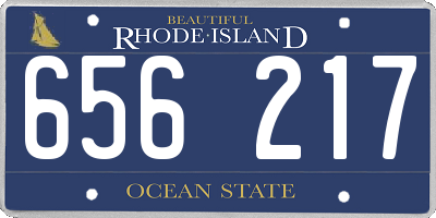 RI license plate 656217