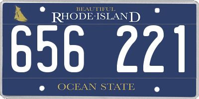 RI license plate 656221