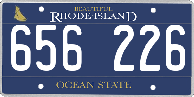 RI license plate 656226