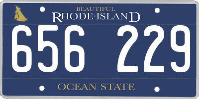 RI license plate 656229