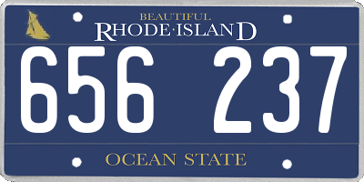 RI license plate 656237