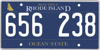 RI license plate 656238