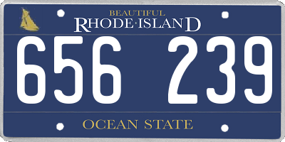 RI license plate 656239