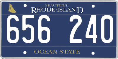 RI license plate 656240