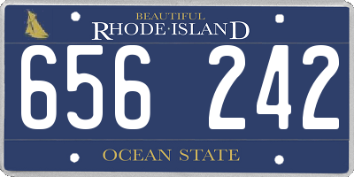 RI license plate 656242