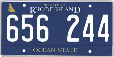 RI license plate 656244