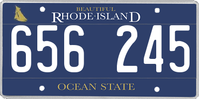 RI license plate 656245