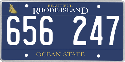 RI license plate 656247