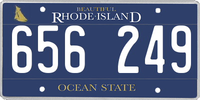 RI license plate 656249
