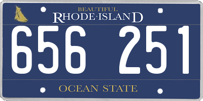 RI license plate 656251