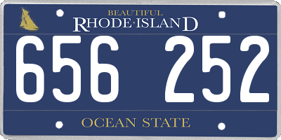 RI license plate 656252