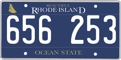 RI license plate 656253