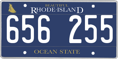 RI license plate 656255