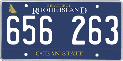 RI license plate 656263