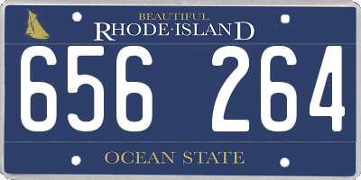 RI license plate 656264