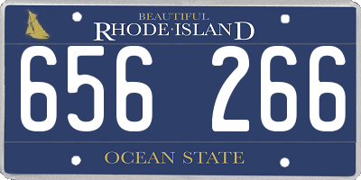 RI license plate 656266