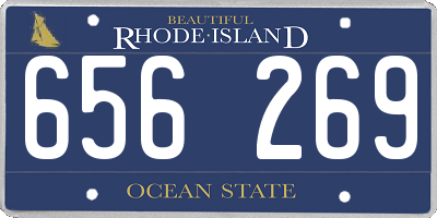 RI license plate 656269