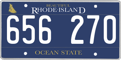 RI license plate 656270