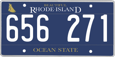RI license plate 656271