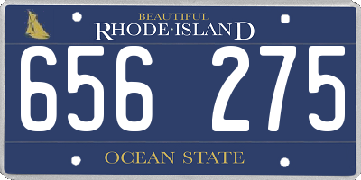 RI license plate 656275