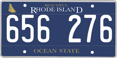 RI license plate 656276