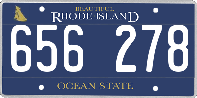 RI license plate 656278