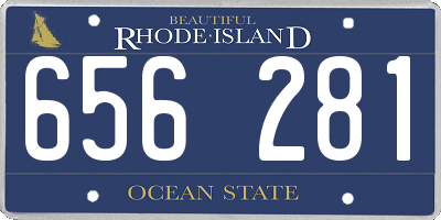 RI license plate 656281