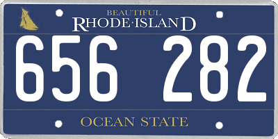RI license plate 656282