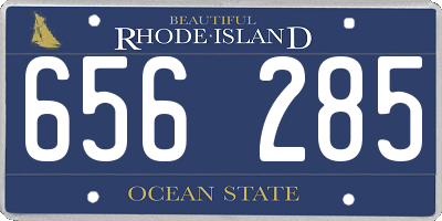 RI license plate 656285