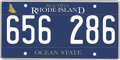 RI license plate 656286