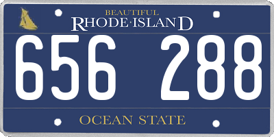 RI license plate 656288
