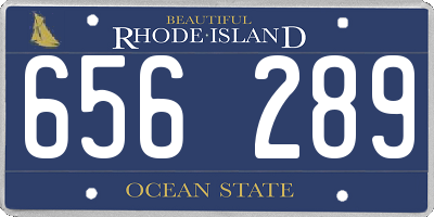 RI license plate 656289