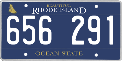 RI license plate 656291