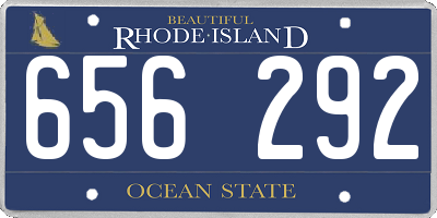 RI license plate 656292
