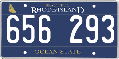 RI license plate 656293