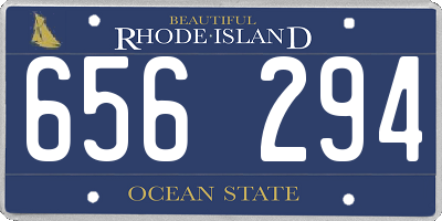 RI license plate 656294