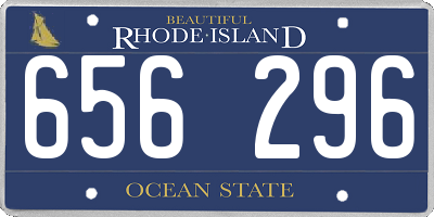 RI license plate 656296
