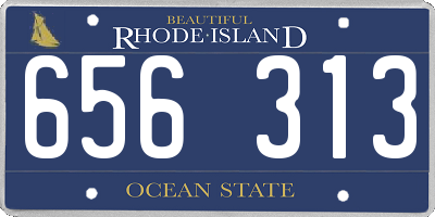 RI license plate 656313