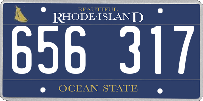 RI license plate 656317