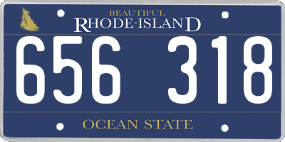 RI license plate 656318