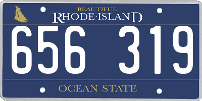 RI license plate 656319