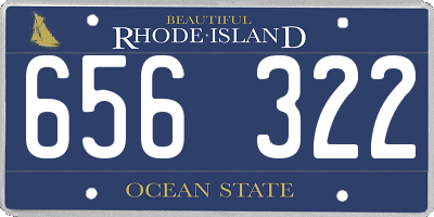 RI license plate 656322