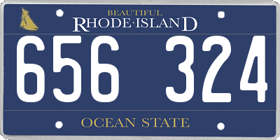 RI license plate 656324