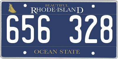 RI license plate 656328
