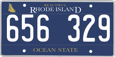 RI license plate 656329