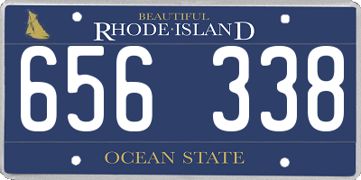 RI license plate 656338